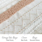 Serene Boho Woven Long Wall Hanging - Cream