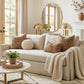 Chenille Soft Brown Pattern Throw Pillow Cover