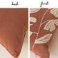 Velvet Soft Brick Red Flower Pattern Throw Pillow Cover