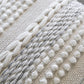 Handmade Gradient Gray Lumbar  Pillow Cover 14x36