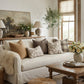 Velvet Soft Taupe Flower Pattern Throw Pillow Cover